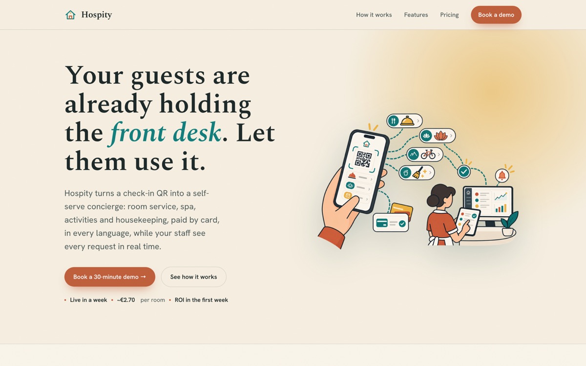 Hospity website